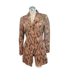 Simply Marcella Size M Snake / Reptile Print Blazer